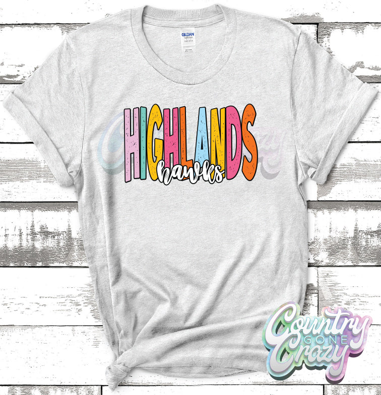 Highlands Hawks Playful T-Shirt-Country Gone Crazy-Country Gone Crazy