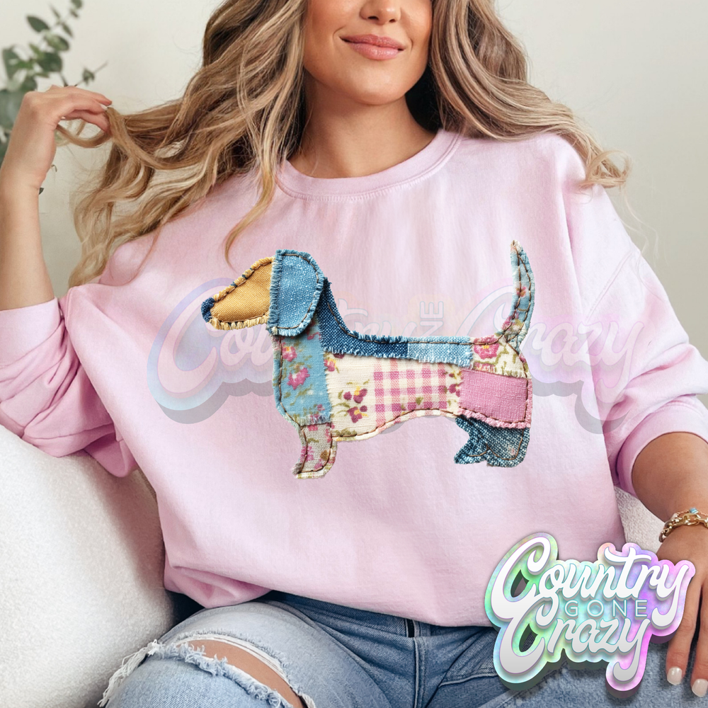 DACHSHUND PATCH WORK-Country Gone Crazy-Country Gone Crazy