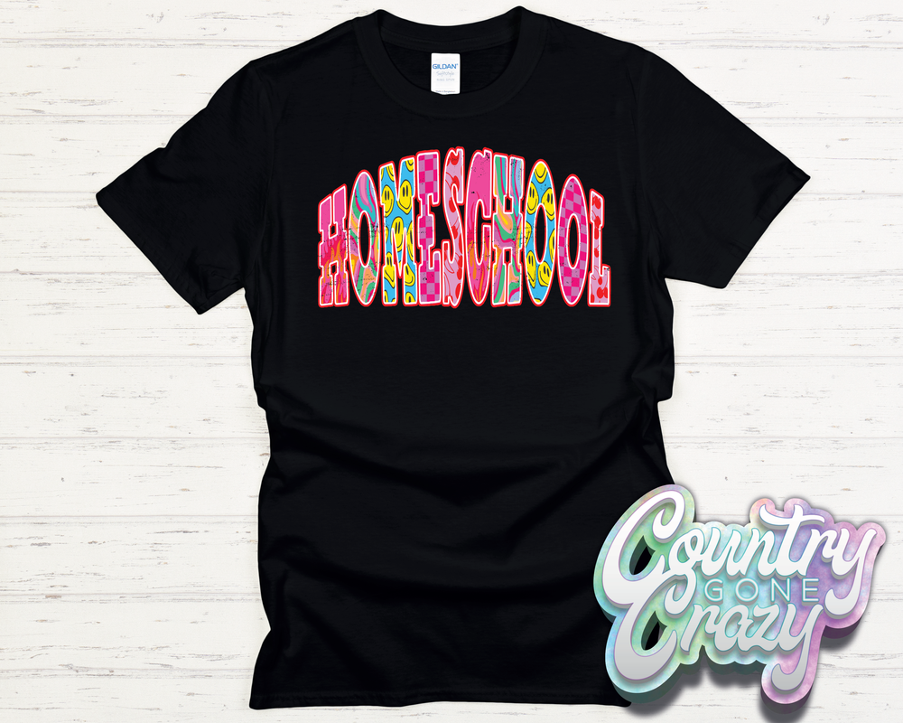 HOMESCHOOL // GOOD VIBES // T-Shirt-Country Gone Crazy-Country Gone Crazy