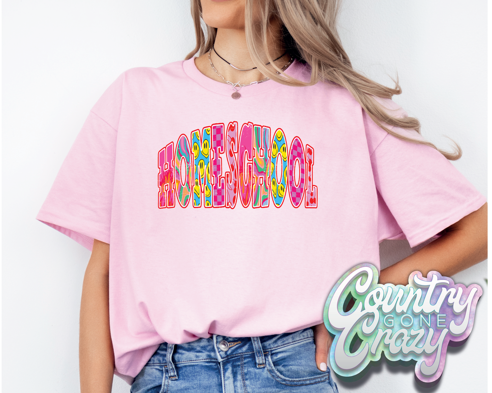 HOMESCHOOL // GOOD VIBES // T-Shirt-Country Gone Crazy-Country Gone Crazy