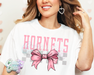Hornets - Coquette Bow - T-Shirt-Country Gone Crazy-Country Gone Crazy
