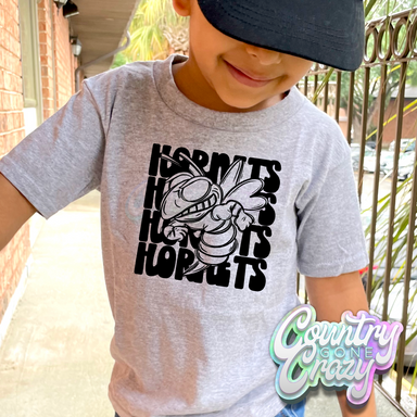 Hornets Mascot Stacked T-Shirt-Country Gone Crazy-Country Gone Crazy