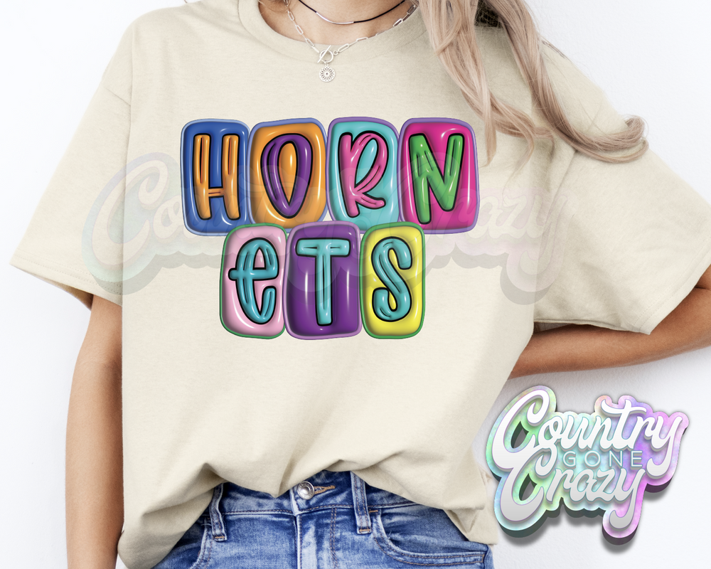 Hornets •• Bubble •• T-Shirt-Country Gone Crazy-Country Gone Crazy