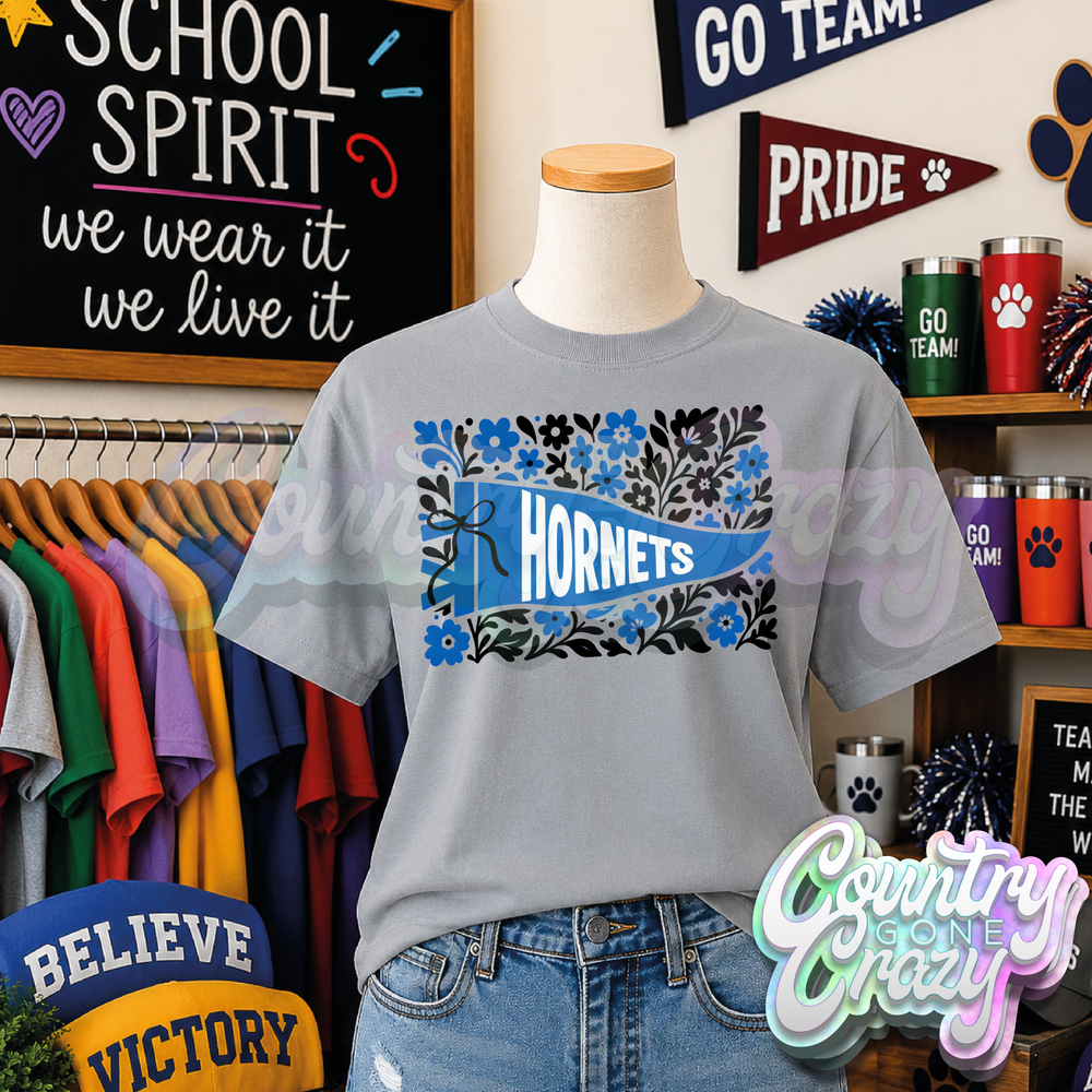 HORNETS - FLORAL PENNANT