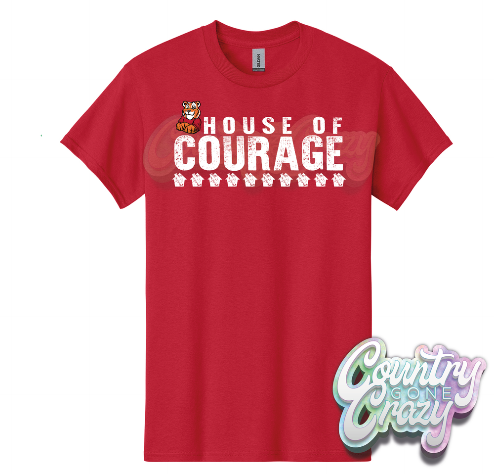 House of Courage - Travis Elementary - T-Shirt-Country Gone Crazy-Country Gone Crazy