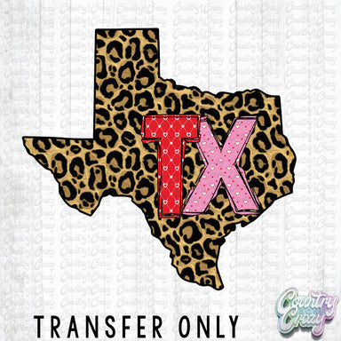 HT1213 • Leopard Print Texas-Country Gone Crazy-Country Gone Crazy