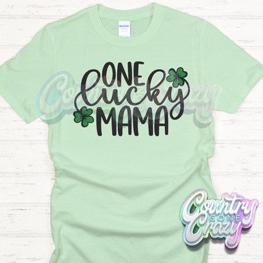 LUCKY MAMA -MINT T-SHIRT-Country Gone Crazy-Country Gone Crazy