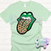 ST. PATRICKS DAY TONGUE -MINT T-SHIRT-Country Gone Crazy-Country Gone Crazy