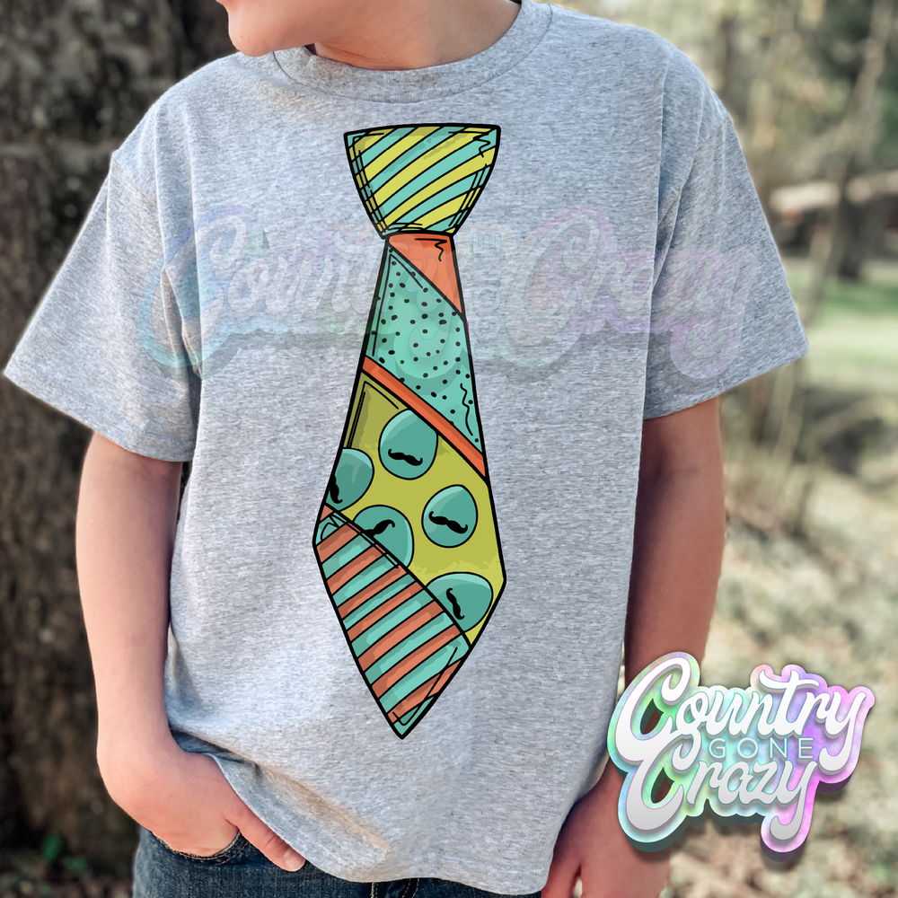 EASTER TIE - SPORT GREY T-SHIRT-Country Gone Crazy-Country Gone Crazy