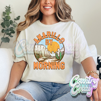 AMARILLO BY MORNING // NATURAL T-SHIRT-Country Gone Crazy-Country Gone Crazy