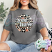 YEE HAW RETRO LEOPARD // CHARCOAL T-SHIRT-Country Gone Crazy-Country Gone Crazy