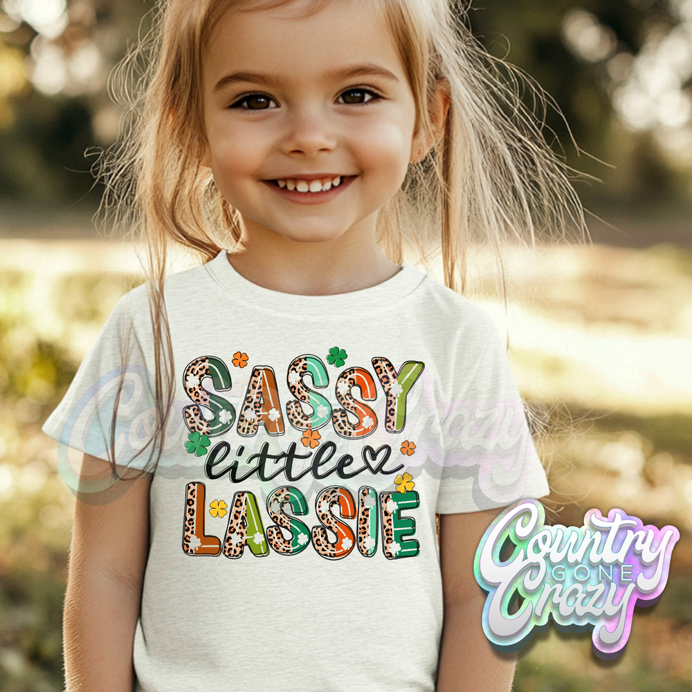 SASSY LITTLE LASSIE- ASH T-SHIRT-Country Gone Crazy-Country Gone Crazy