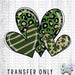 HT1723 • Green Pattern Hearts-Country Gone Crazy-Country Gone Crazy