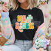 LEOPARD PASTEL COLOR HE IS RISEN // BLACK T-SHIRT-Country Gone Crazy-Country Gone Crazy