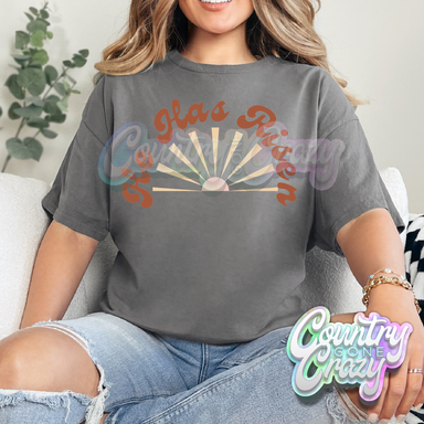 HE IS RISEN SUNRAYS - CHARCOAL T-SHIRT-Country Gone Crazy-Country Gone Crazy