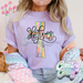 HE LIVES PASTEL COLORS CROSS - ORCHID T-SHIRT-Country Gone Crazy-Country Gone Crazy