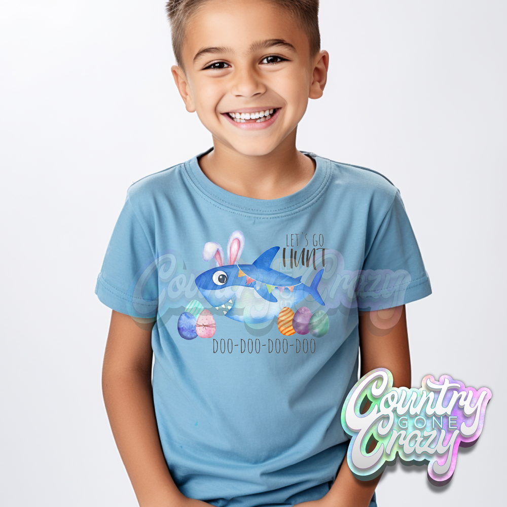 LET'S GO HUNT DOO-DOO - LIGHT BLUE T-SHIRT-Country Gone Crazy-Country Gone Crazy