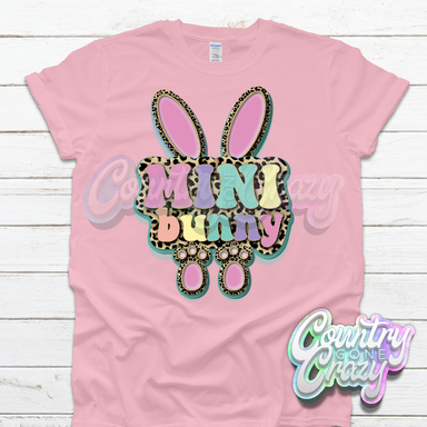 MINI BUNNY LEOPARD - LIGHT PINK T-SHIRT-Country Gone Crazy-Country Gone Crazy