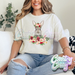 BUNNY WITH FLOWERS - NATURAL T-SHIRT-Country Gone Crazy-Country Gone Crazy