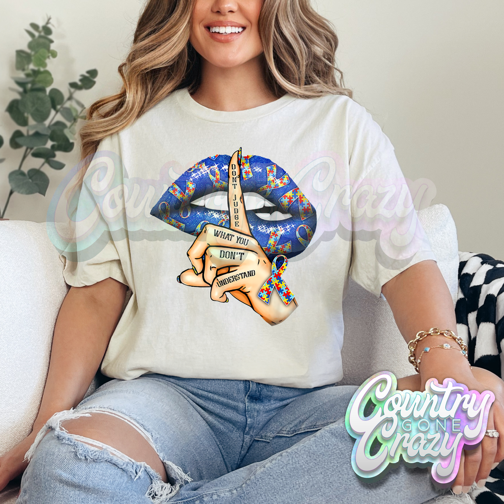 DON'T JUDGE WHAT YOU DON'T UNDERSTAND - NATURAL T-SHIRT-Country Gone Crazy-Country Gone Crazy