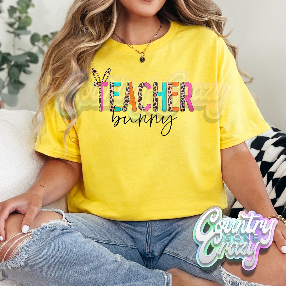 TEACHER BUNNY - DAISY T-SHIRT-Country Gone Crazy-Country Gone Crazy