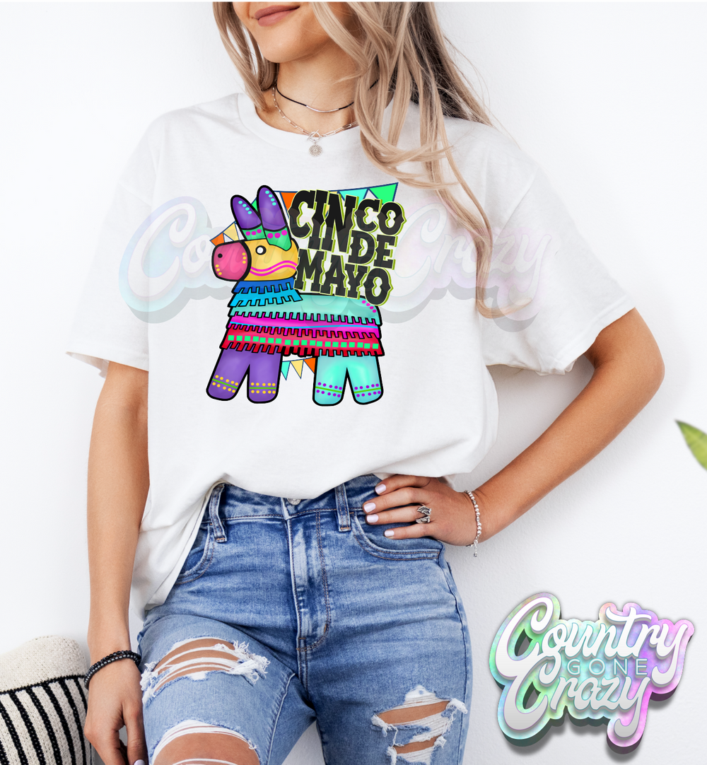 CINCO DE MAYO PINATA T-SHIRT-Country Gone Crazy-Country Gone Crazy