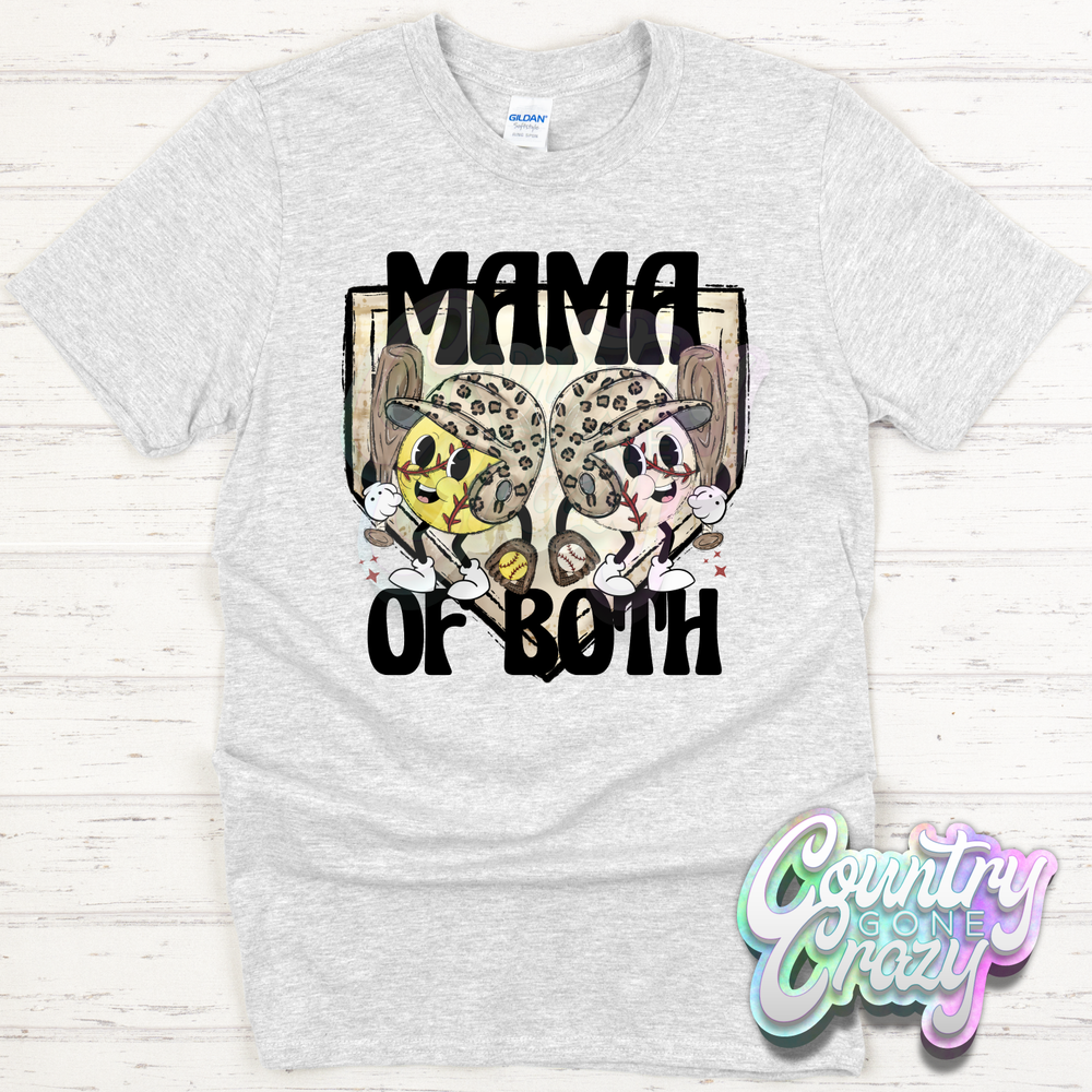 HT2347 • Mama of Both Baseball Softball-Country Gone Crazy-Country Gone Crazy