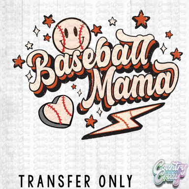HT3049 • BASEBALL MAMA-Country Gone Crazy-Country Gone Crazy