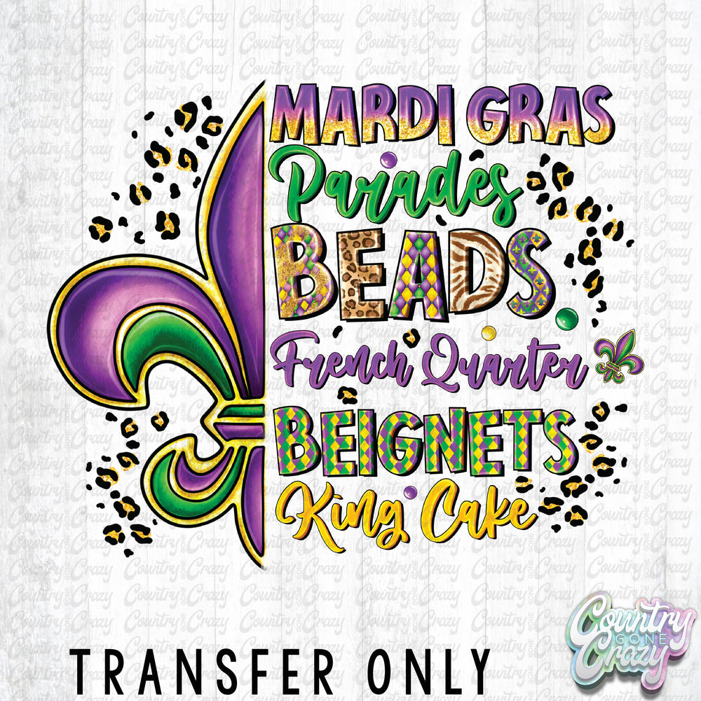 HT3113 • MARDI GRAS PARADE BEADS-Country Gone Crazy-Country Gone Crazy