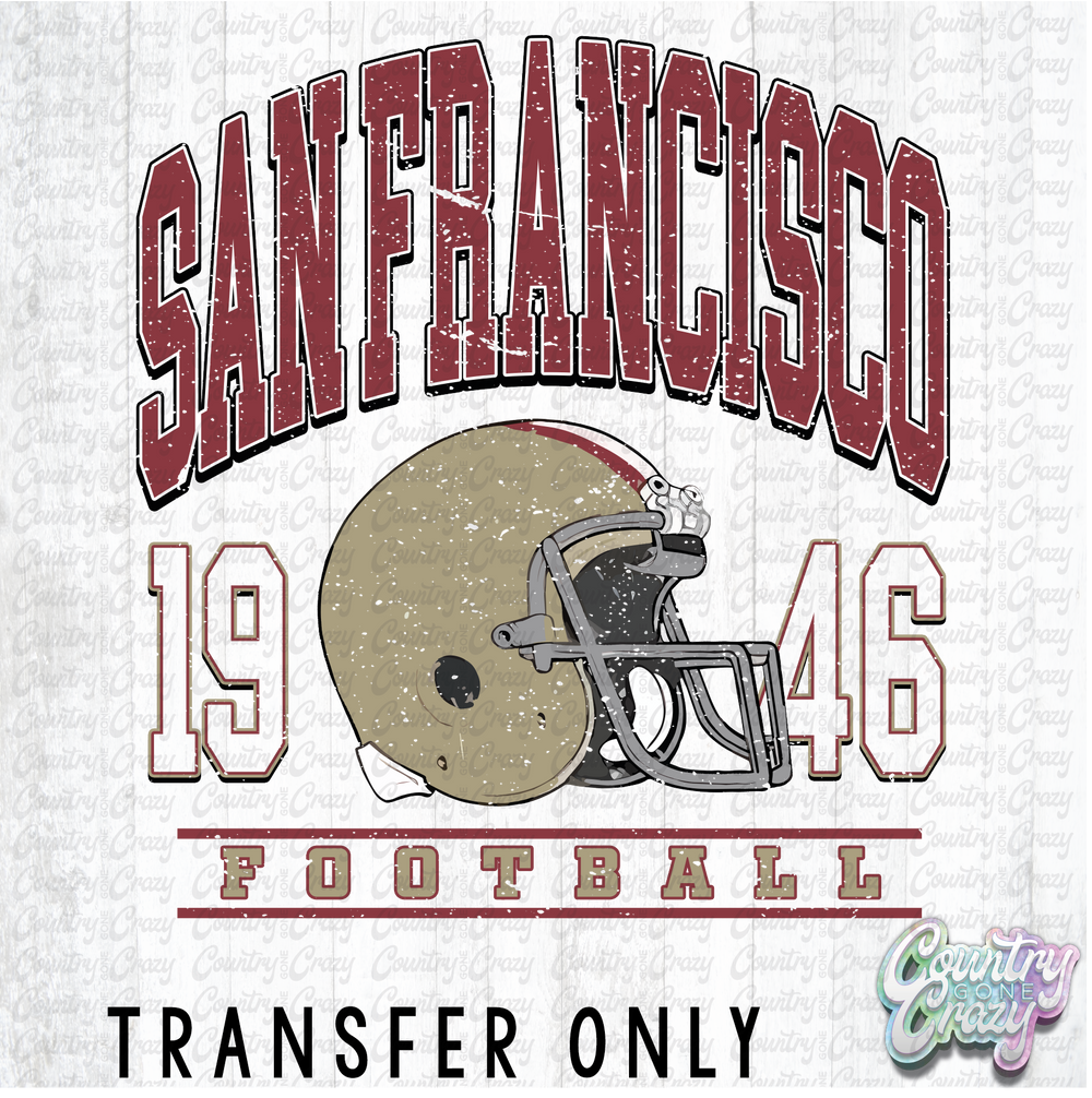 HT3144 • SAN FRANCISCO FOOTBALL-Country Gone Crazy-Country Gone Crazy