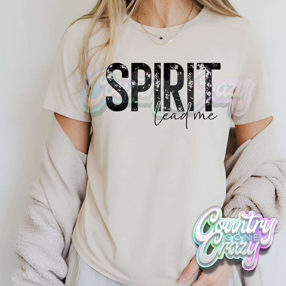 SPIRIT LEAD ME - NATURAL T-SHIRT-Country Gone Crazy-Country Gone Crazy