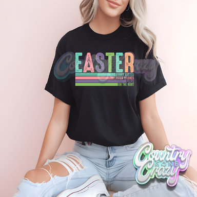 EASTER - BLACK T-SHIRT-Country Gone Crazy-Country Gone Crazy