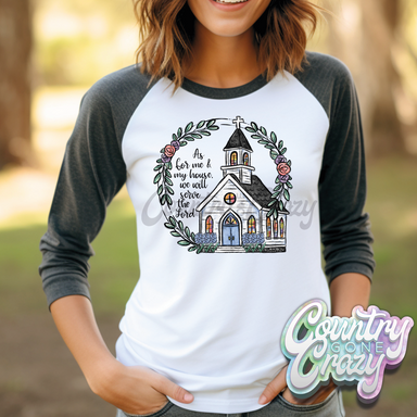 We Will Serve the Lord • Bella Canvas Raglan-Country Gone Crazy-Country Gone Crazy