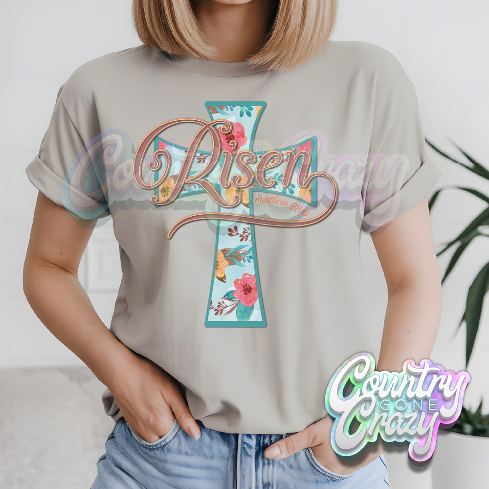RISEN - SAND T-SHIRT-Country Gone Crazy-Country Gone Crazy