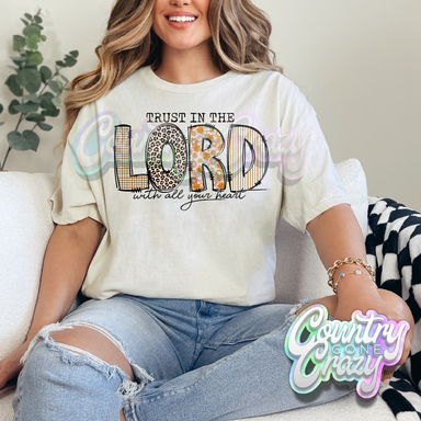 TRUST IN THE LORD - NATURAL T-SHIRT-Country Gone Crazy-Country Gone Crazy