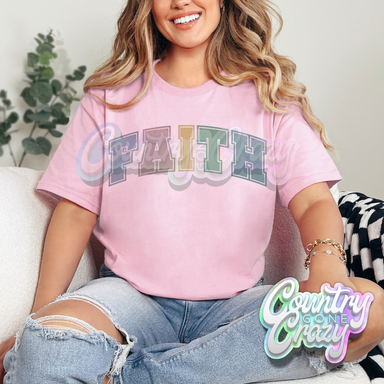 FAITH - LIGHT PINK T-SHIRT-Country Gone Crazy-Country Gone Crazy