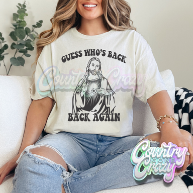 GUESS WHO'S BACK - NATURAL T-SHIRT-Country Gone Crazy-Country Gone Crazy