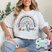 HE IS RISEN RAINBOW - ASH T-SHIRT-Country Gone Crazy-Country Gone Crazy