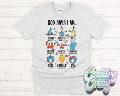 God Says I Am - T-Shirt-Country Gone Crazy-Country Gone Crazy