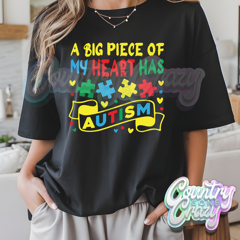 PIECE OF MY HEART - BLACK T-Shirt-Country Gone Crazy-Country Gone Crazy