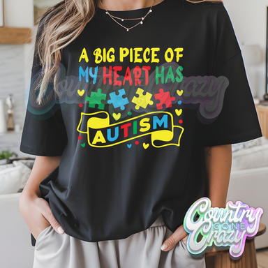 PIECE OF MY HEART - BLACK T-Shirt-Country Gone Crazy-Country Gone Crazy