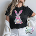 SHINY BUNNY - BLACK T-SHIRT-Country Gone Crazy-Country Gone Crazy