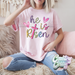 HE IS RISEN - LIGHT PINK T-SHIRT-Country Gone Crazy-Country Gone Crazy