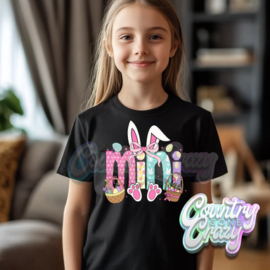 MINI BUNNY - BLACK T-SHIRT-Country Gone Crazy-Country Gone Crazy