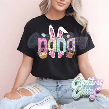 NANA BUNNY - BLACK T-SHIRT-Country Gone Crazy-Country Gone Crazy