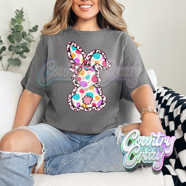 CHEETAH BUNNY - CHARCOAL T-SHIRT-Country Gone Crazy-Country Gone Crazy