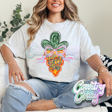 HAPPY EASTER CARROTS - ASH T-SHIRT-Country Gone Crazy-Country Gone Crazy