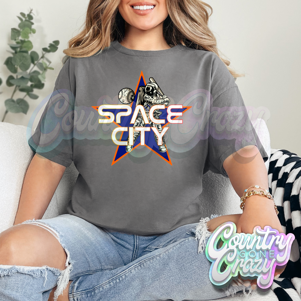 SPACE CITY - CHARCOAL T-Shirt-Country Gone Crazy-Country Gone Crazy