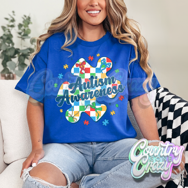 AUTISM AWARENESS - ROYAL BLUE T-SHIRT-Country Gone Crazy-Country Gone Crazy