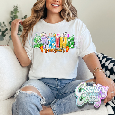 SPRING SEASON - WHITE T-SHIRT-Country Gone Crazy-Country Gone Crazy